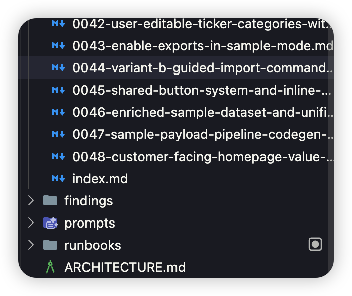 代码库中不断积累的 execution plan